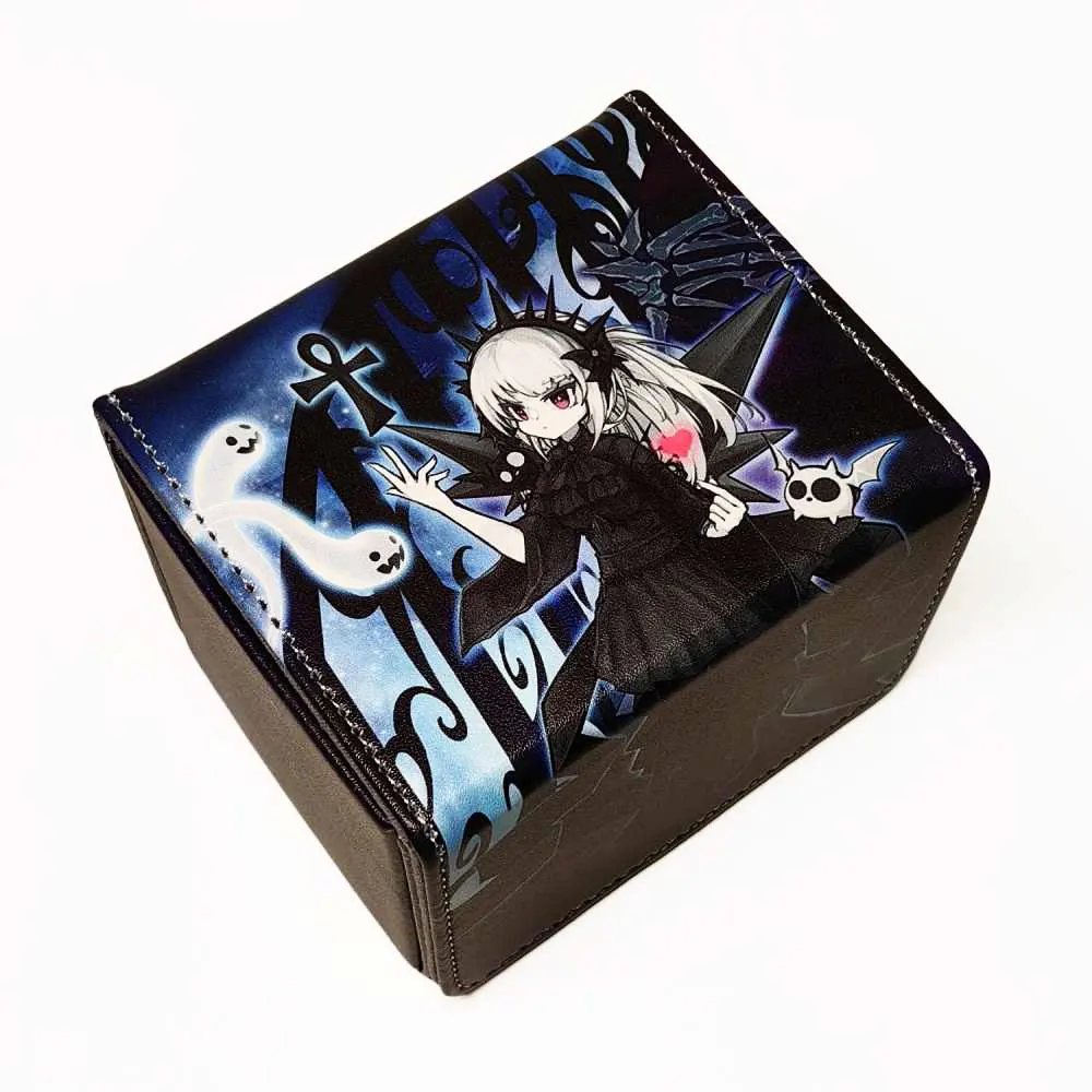 

100+ коробки для карт в стиле аниме, кожаная игровая коробка для колоды карт для коллекционных игральных карт, совместимая с YGO PTCG MTG Commander