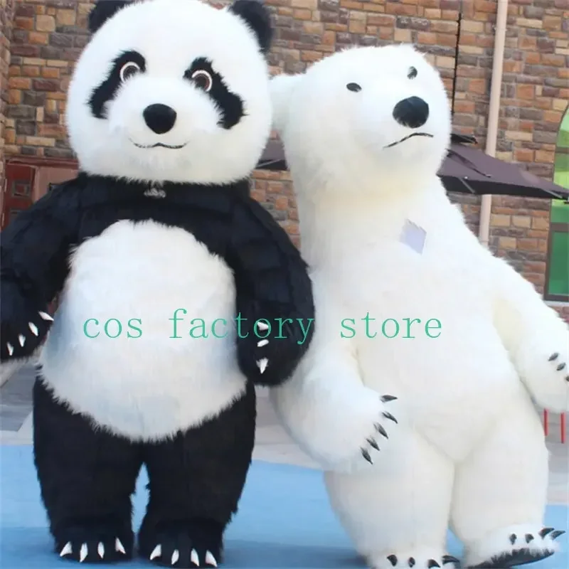 

260cm Inflatable Polar Bear Costume Giant Panda Polar Bear Mascot Costume Party Cosplay Plush Doll Inflatable Mascot Costume