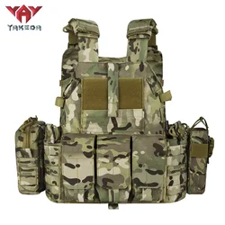 Kamizelki 6094 Yakeda kamizelka Carrier kamizelka kamuflażowa Molle nylonowa kamizelka modułowa kamizelka taktyczna na zewnątrz myśliwska kamizelka męska