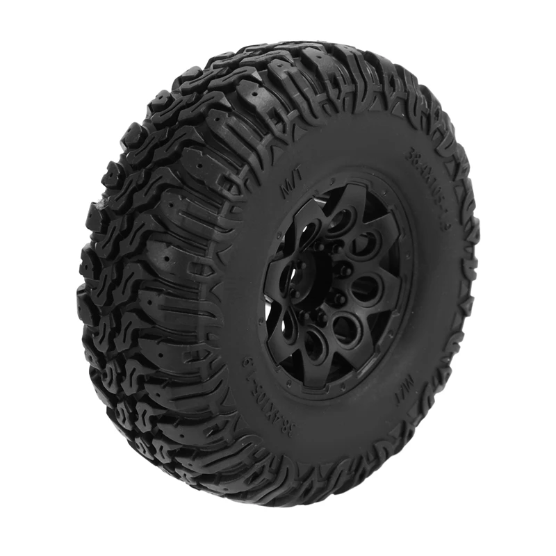 4PCS 105Mm 1.9 Beadlock Wheel Rim Tire Set For 1/10 RC Crawler Car Traxxas TRX4 RC4WD D90 Axial SCX10 II III Redcat MST