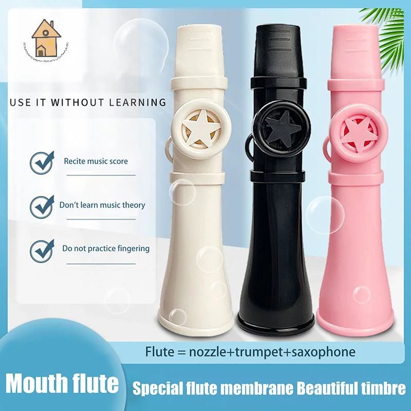 

Enjoyable British ABS Kazoo Flute with Lanyard; Easy-To-Learn Toy Whistle, an Ideal Present for Active Kids