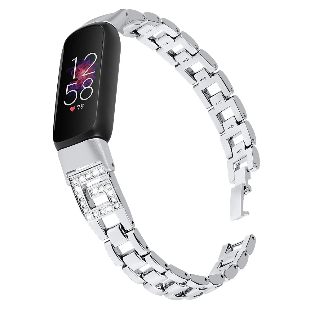 Correa para Fitbit Luxe, correa de reloj de Metal para mujeres y niñas, pulsera inteligente para Fitbit inspire3, accesorios de repuesto