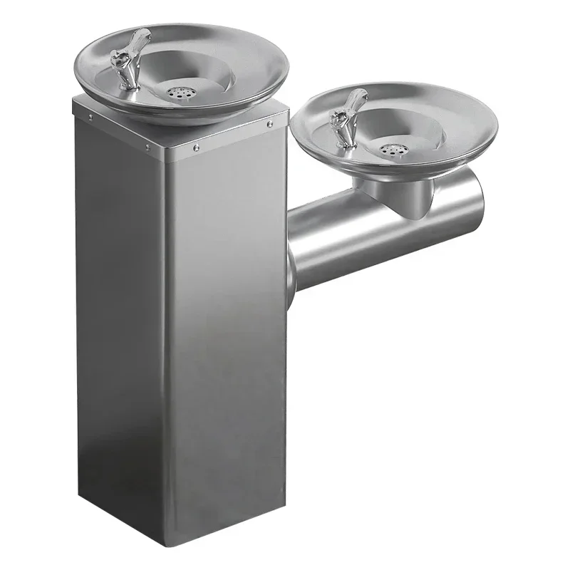 

Outdoor 304 stainless steel washbasin Community Park Public direct drinking water table column Floor-to-ceiling Hot sales