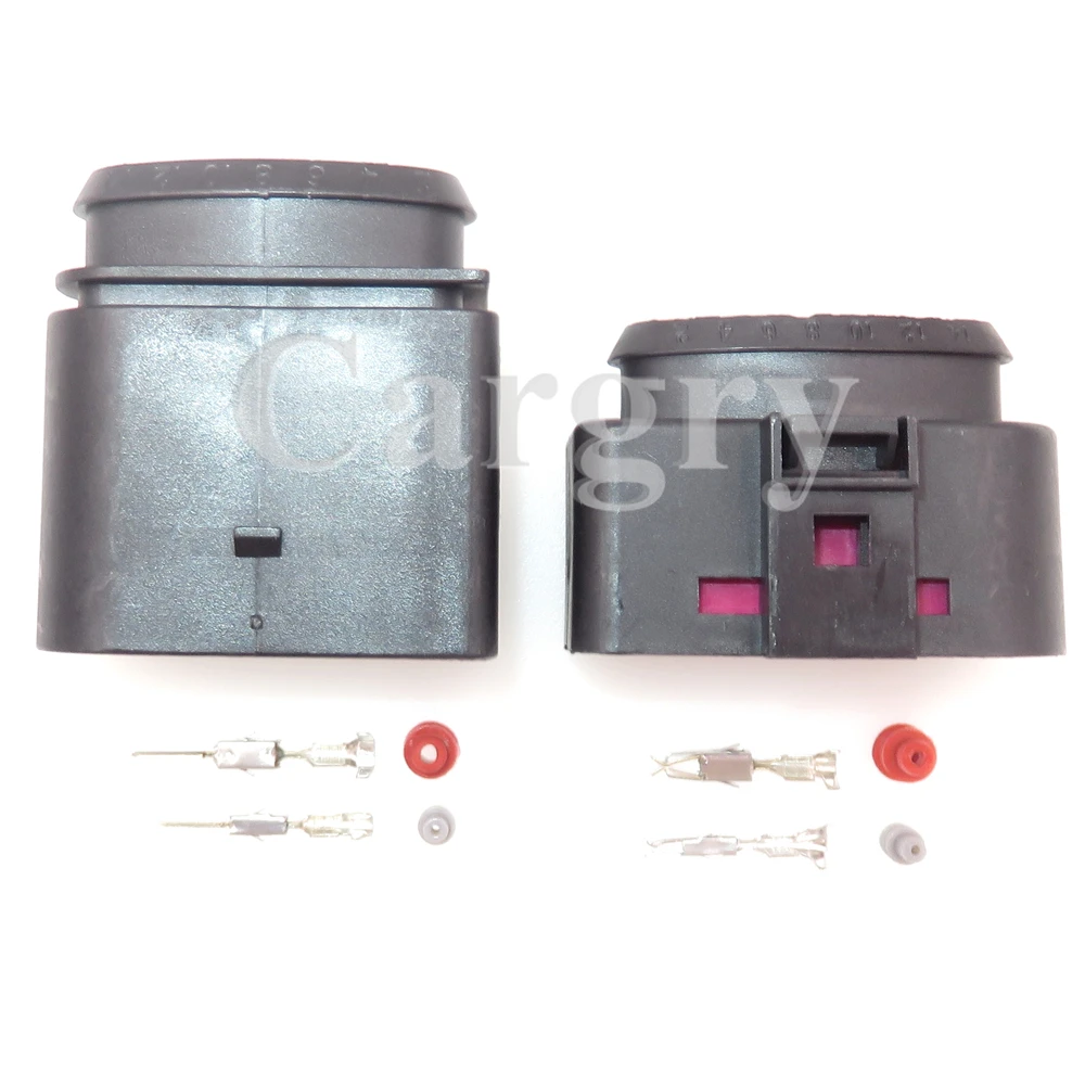 1 Set 14P 1J0973837 AC Assembly Auto Male Female Docking Waterproof Socket For Audi VW Car LED Headlights Hybrid Plug 1J0973737