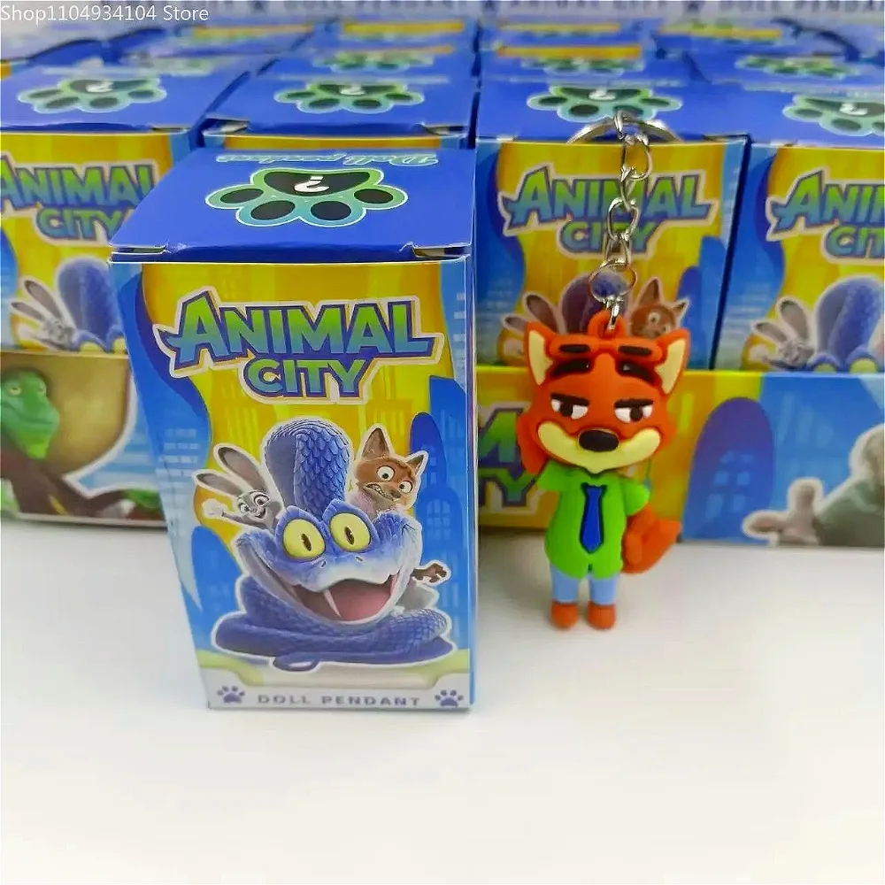 2026 新ディズニーズートピアフィギュアおもちゃアニメキーホルダーブラインドボックスモデル人形おもちゃ子供の誕生日プレゼントのおもちゃ