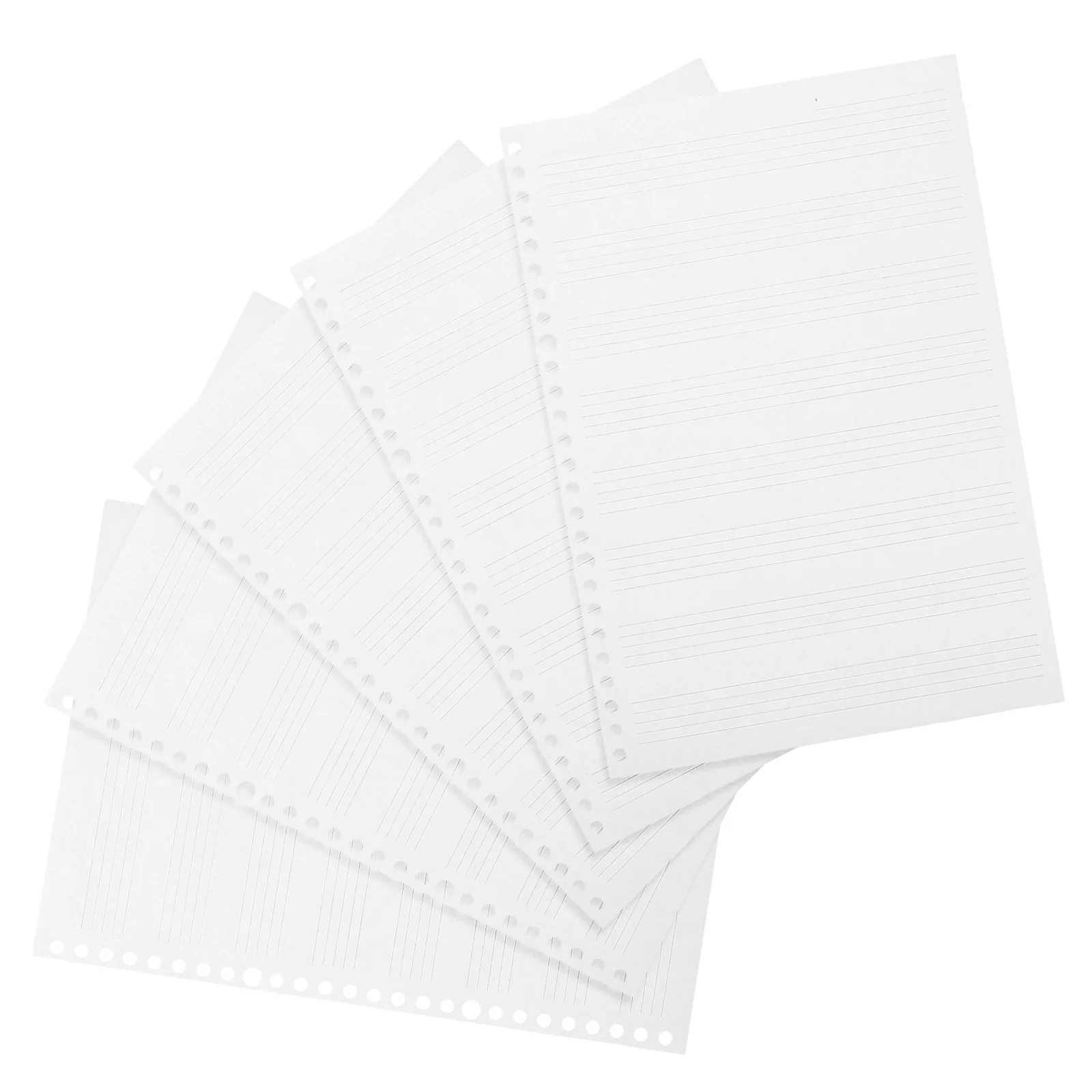 

2 Books Loose-Leaf Staff Paper 10x7 Inch Blank Music Manuscript Paper for School Practice Concerts Rehearsals Outdoor
