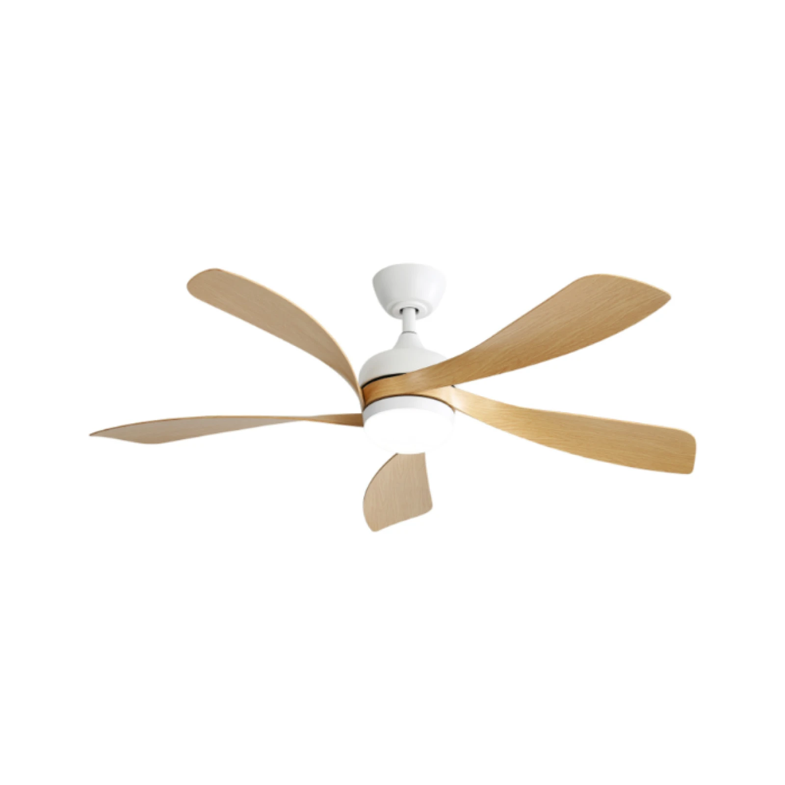 Sofucor Modern 52-Inch 5 Blade Ceiling Fan With LED DC 6-Speed High Wind Speed With Remote Control