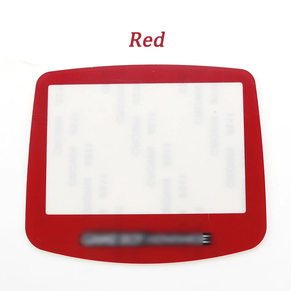 1PC Color Plastic Screen Mirror Replacement Parts Lens Protection Cover With Back Sticker Suitable For GBA Game Consoles