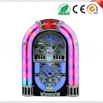 Mini BT Por Jukebox CD MP3-плеер AUX Ретро-радио