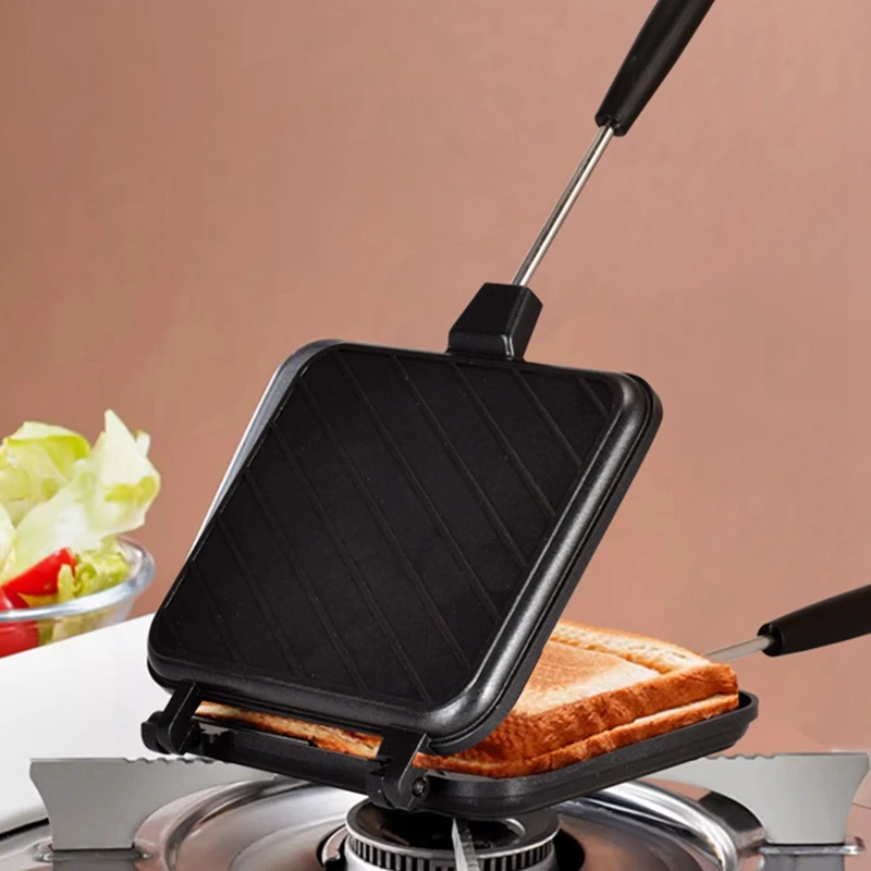 Sandwich Pan Non-Stick Coating Toast Breakfast Machine For Pancake Maker Bread Toast Kitchen Tool