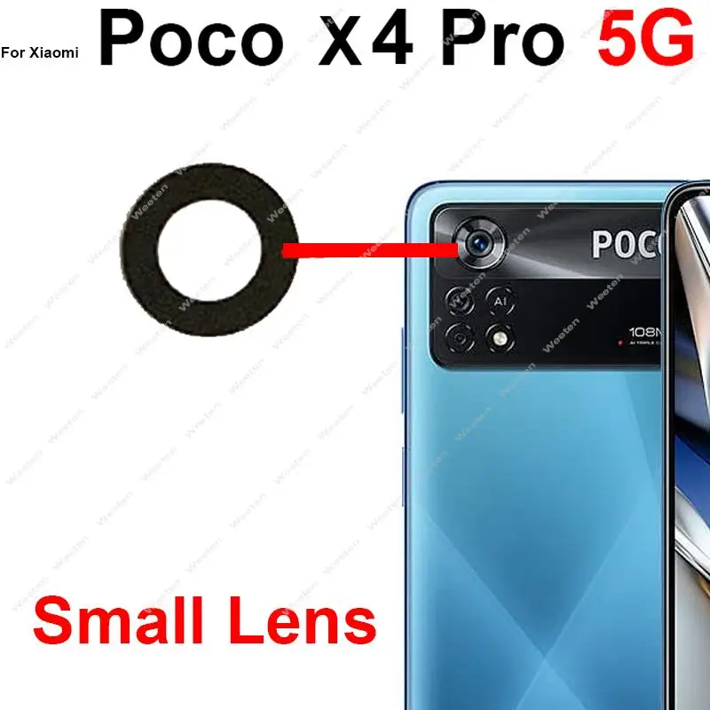 Back Camera Glass Lens For Xiaomi Pocophone POCO X4 Pro 5G Main Rear Camera Lens Glass Replacement