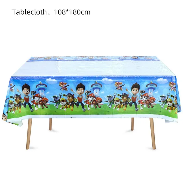 PAW Patrol Geburtstagsdekoration Folienballon Einweggeschirr Banner Hintergrund Hund Chase Marshall Skye Partyzubehör für Jungen