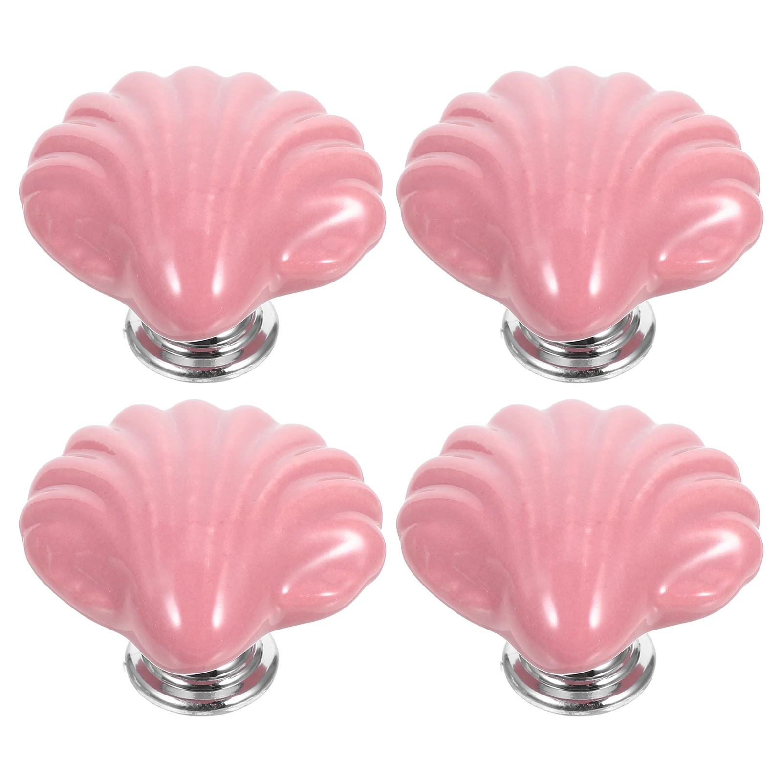 

Shell-shaped Cabinet Handles Knobs Cupboard Pull 's Room Ceramic Door Pulls
