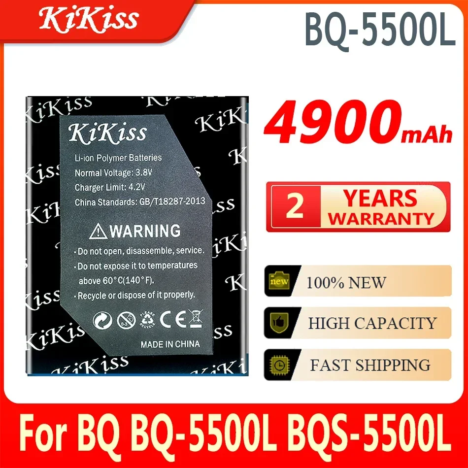 

Мощная батарея 4900 мАч KiKiss BQ5500L для BQ BQ-5500L BQS-5500L BQS5500L Мобильный телефон батареи