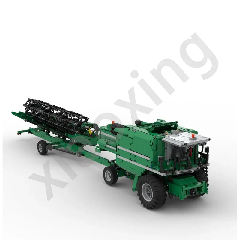 MOC-105824NewGreenCombine Full RCBuilding Block Model 1:17 3494 Part Is Suitable Forcrop Harvestingchildren's Birthday Gift Toys
