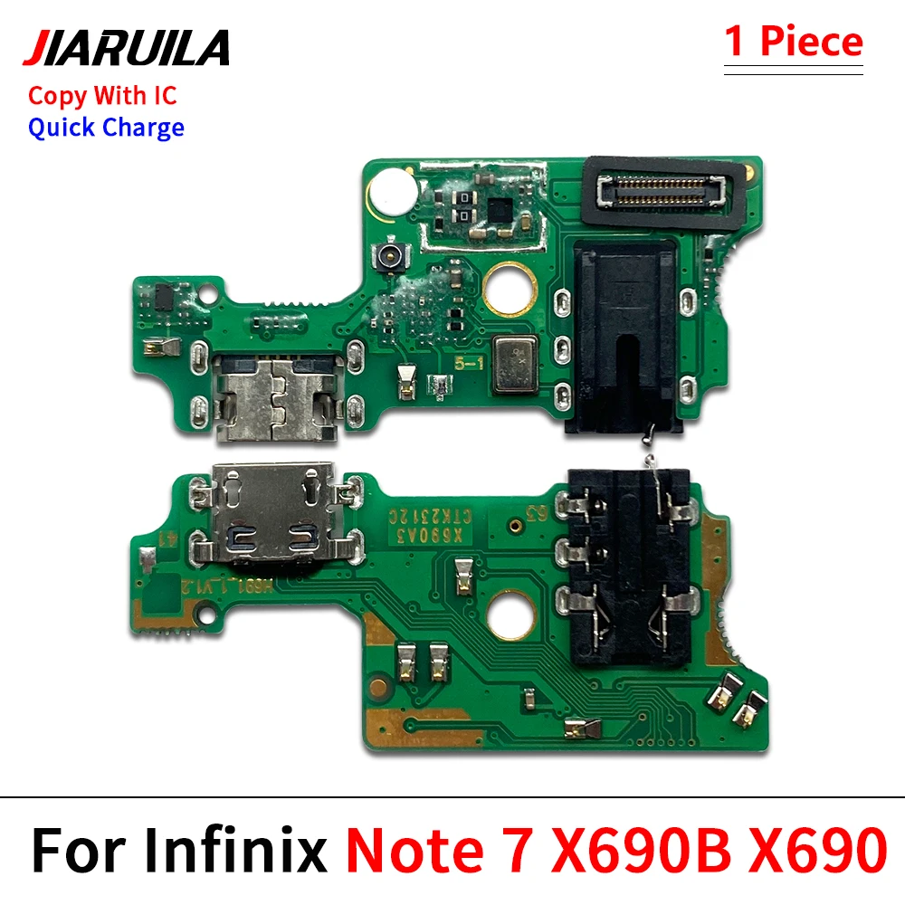 USB Charger Port Dock Connector Charging Board Flex Cable For Infinix Hot 10 11S 12 Pro 30i S3X Note 7 12 30 S5 Pro