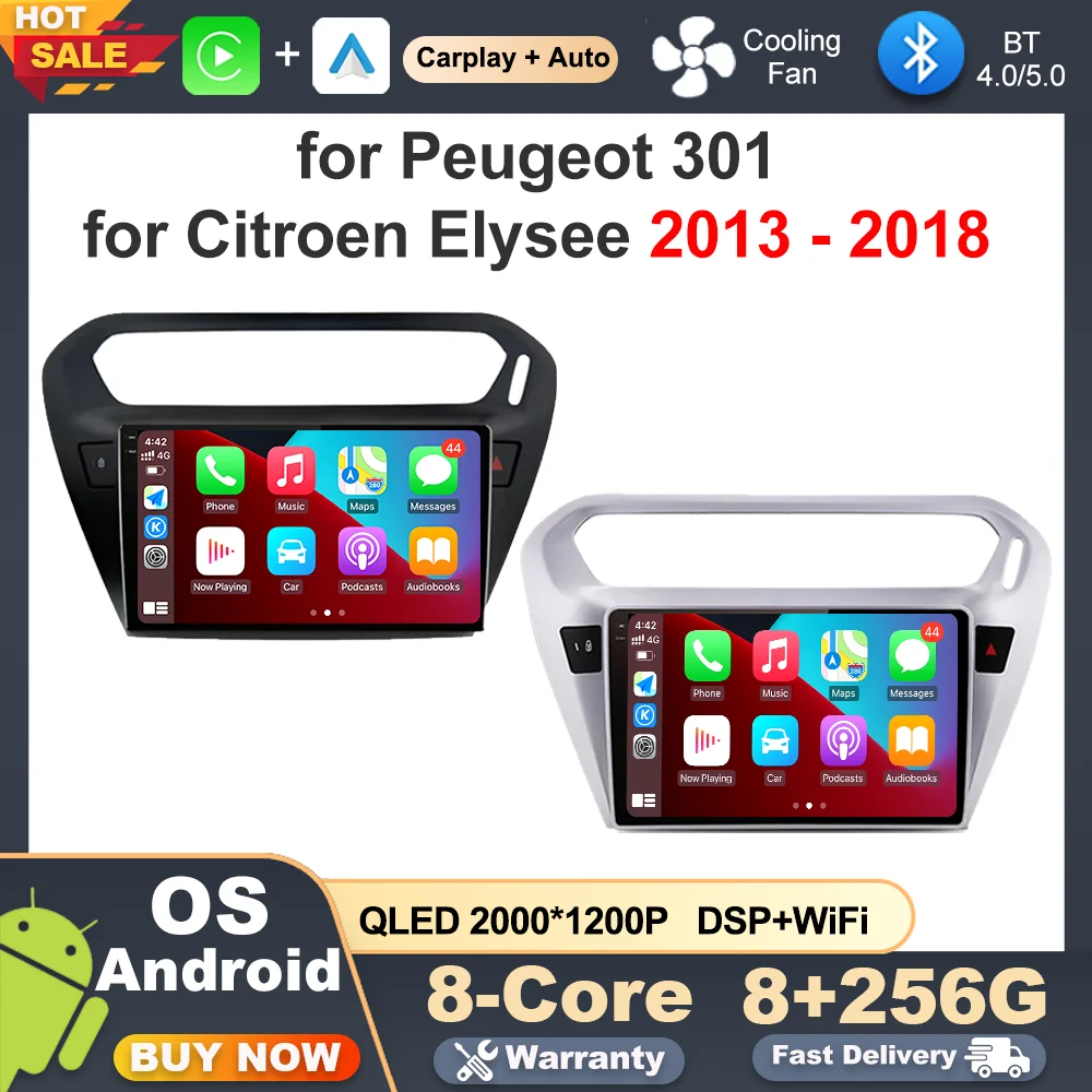

Android OS for Peugeot 301 for Citroen Elysee 2013 - 2018 9 inch Car Multimedia Radio Video Stereo Player GPS Navi Auto Tools 4G