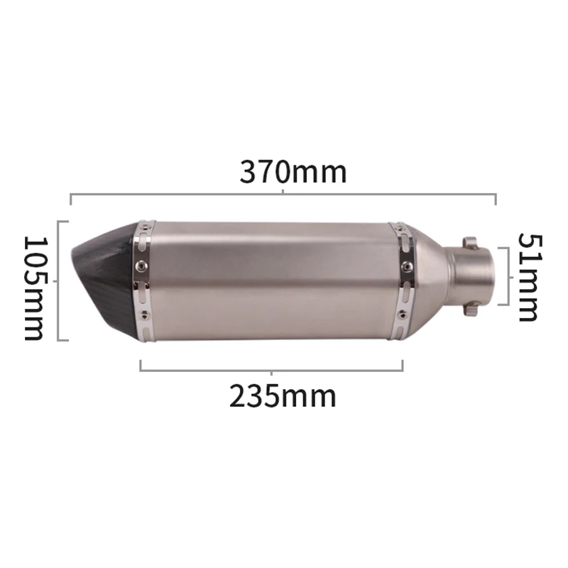 Pełny układ dla Honda MSX125 MSX 125 motocykl wydechowy ucieczka zmodyfikowany podwójny otwór tłumik 51mm środek frontu rura łącząca DB zabójca