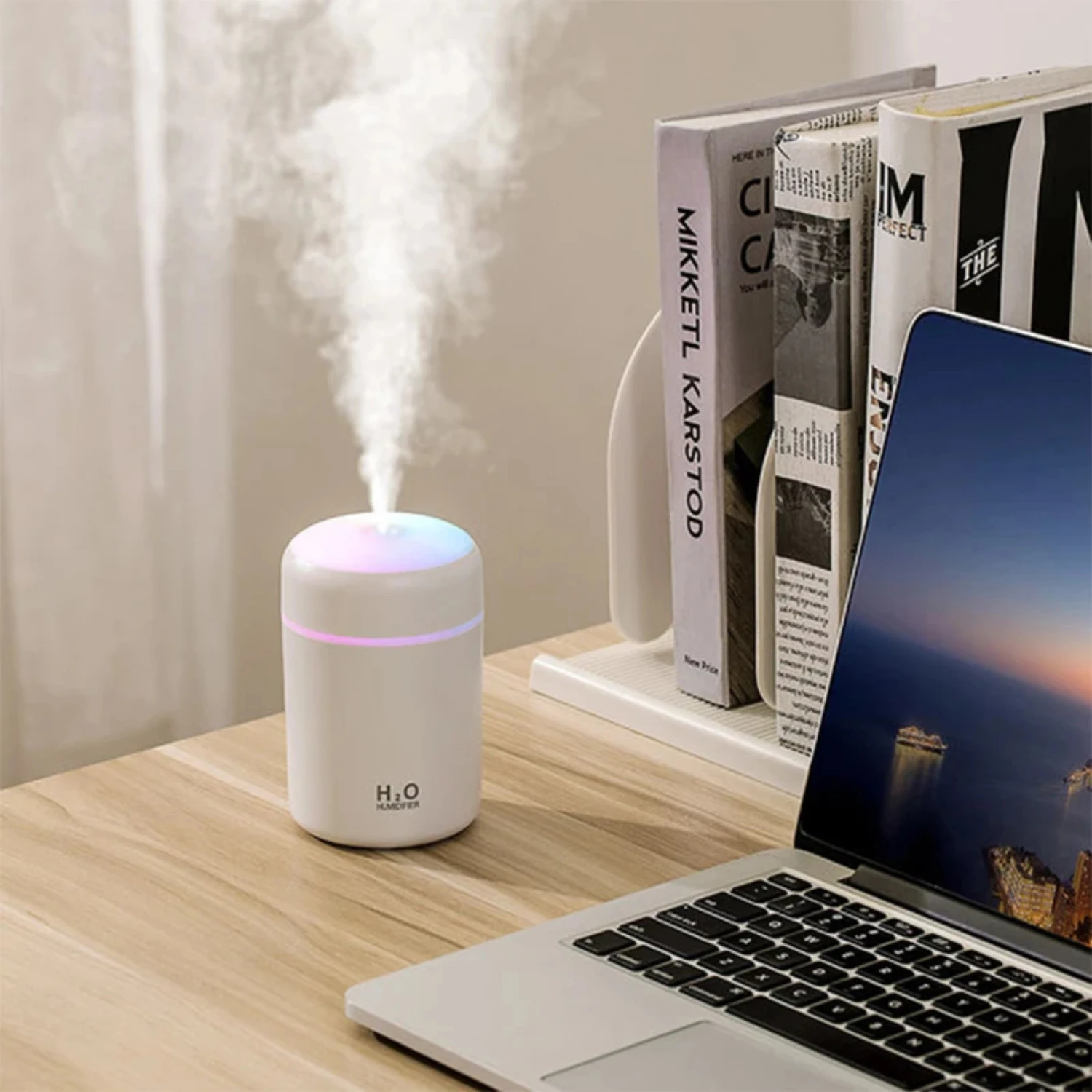 

NEW Colorful LED Ultrasonic Aromatherapy Essential Oil Diffuser - Household Air Humidifier Machine - Car Freshener - Atomizer