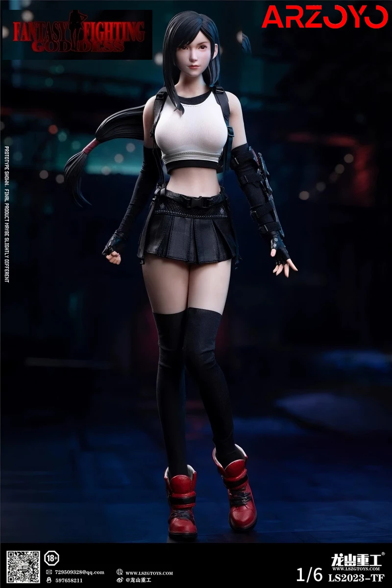 2024 Q3 LS2023-TF 1/6 Fantasy Goddess Tifa Action Figure 12'' Female Soldier Figurine Model Full Set Collectible Toy