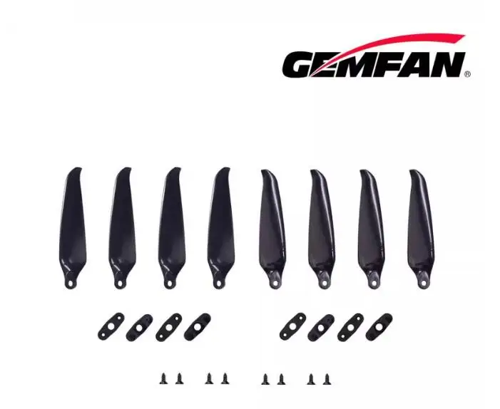 2-4 paris Gemfan 7036F-2/7036F-3 Accesorios plegables de 7 pulgadas, doble hoja/tri hoja de 2/3 para hélice de bajo ruido FPV de largo alcance
