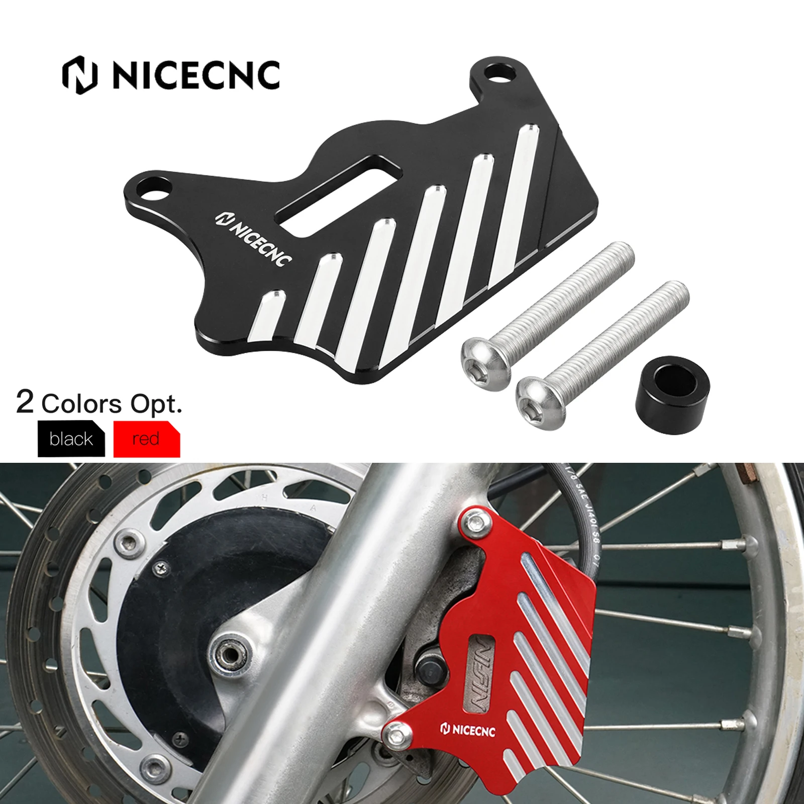 

NiceCNC For Honda XR650L 1993-2024 XR 650L 650 L Motorcycle Front Brake Caliper Guard Cover Protector Aluminum 2023 2022 2021