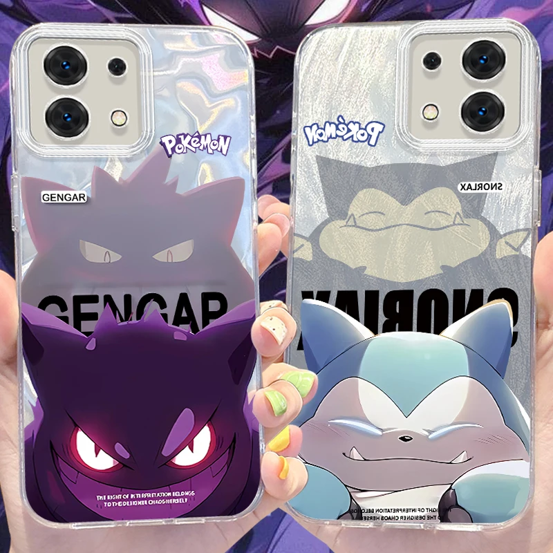 Pokemon Gengar Snorlax Camlet Case for Xiaomi Redmi Note 13 12 Pro Plus 12S 11S 5G 11 10 9 4G 13C 12C 10C 9C A3 A2 A1 Hard Cover