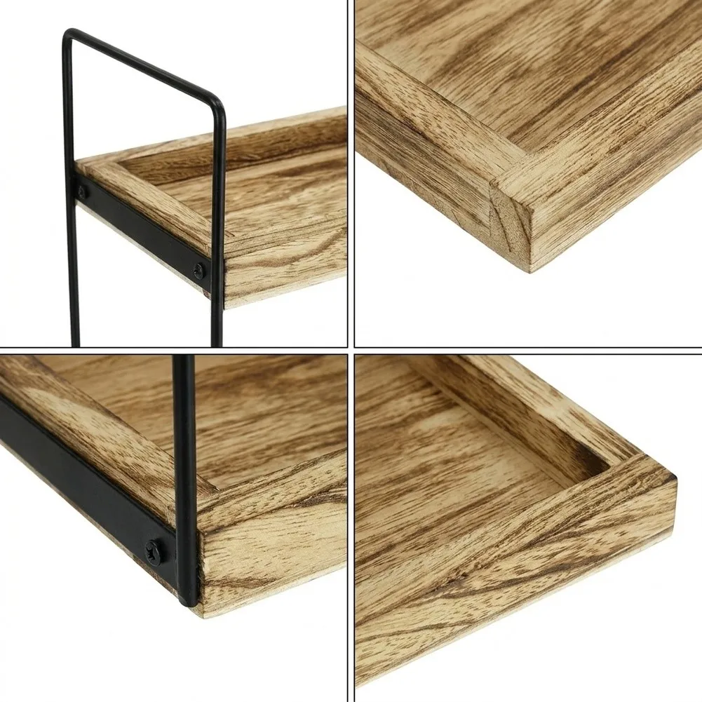 Easy Assemble Bathroom Shelf Bathroom Shelf Bathroom Stand 13.2*6.7*13in 2-Tier Shelf Pre-drilled Holes Easy Assembly