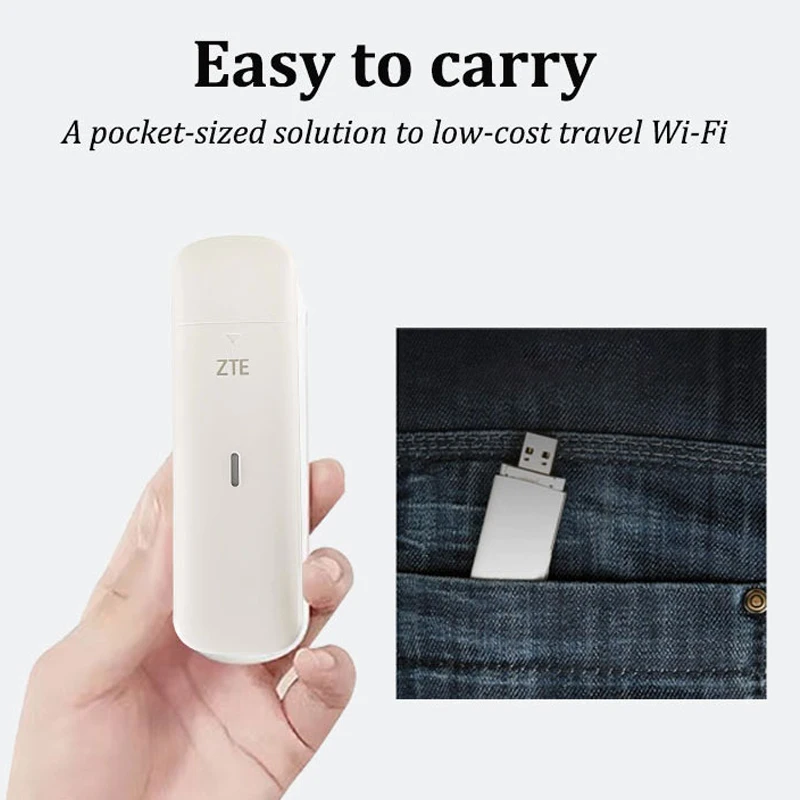 Unlocked ZTE MF833V USB Dongle 150 Mbps Wireless 4G LTE Modem MF833 Global Universal Network Card