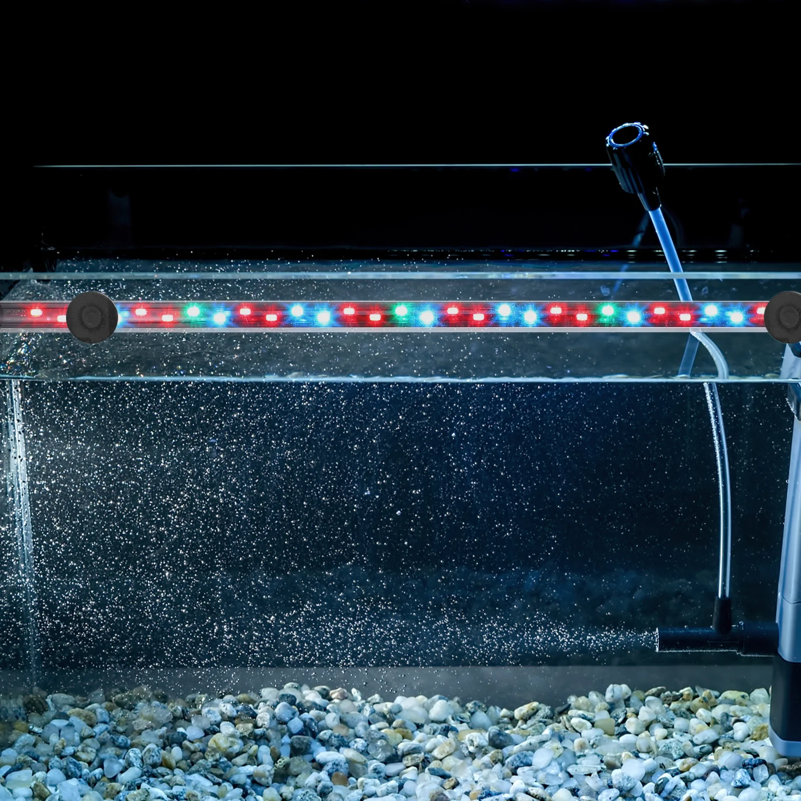 

Fish Tank Landscaping LED Light Waterproof Durable Aquarium Lamp Suction Cup Fixture Easy Install Aquarium Supply