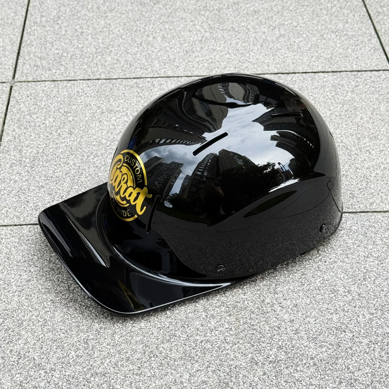 

Motorcycle Retro Helmet Half Helmet Men And Women Summer Steel Helmet Personality Motorcycle Scoop Helmet Gray DS Baseball Cap