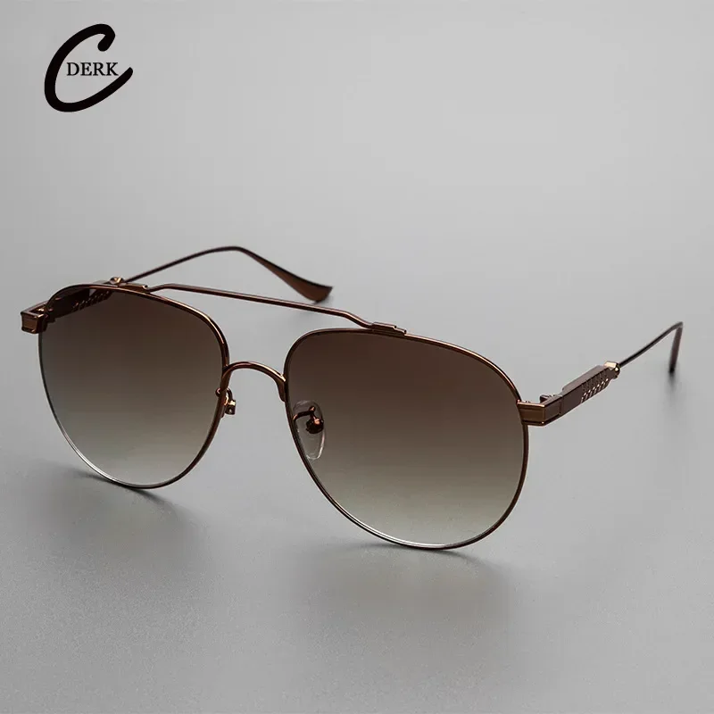 Fashion Men High-end Gradient Sunglasses Car Driving Polarized Glasses UV Resistant Women Light Luxury SUN GLASSES Toad Mirror