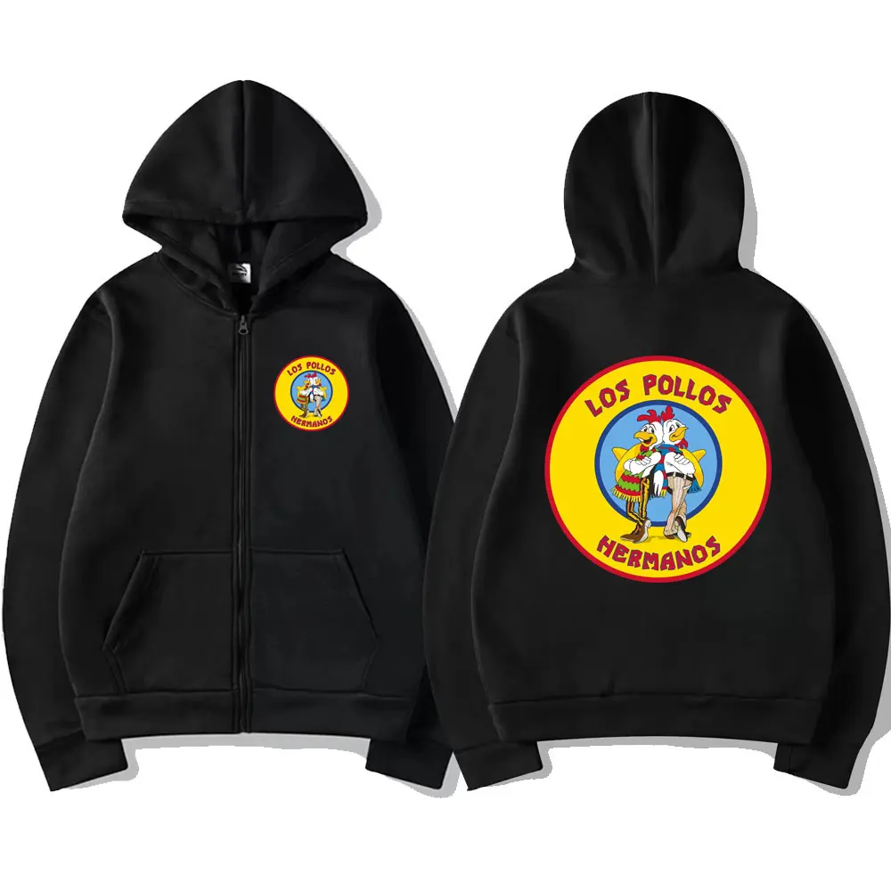 Sweat à Capuche Unisexe Spreadshirt Breaking Bad Los Pollos Hermanos - Série TV Chimie Merch