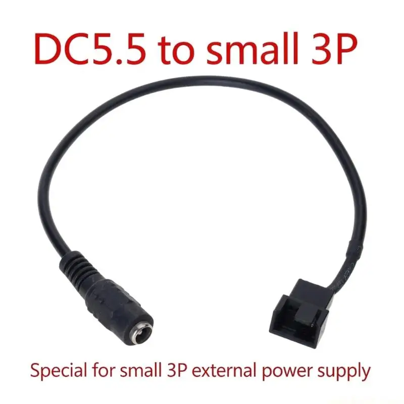 Lightweight And Compactly DC5521 Power Cable For Computer Cooling Fan Cord