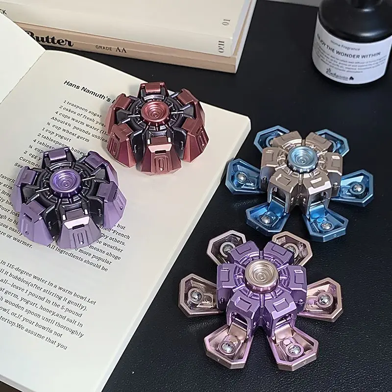 4 pièces nouveauté Fidget Spinner jouet écoliers, acheteurs Anti-Stress anxiété résistant à la pression jouets décompression cadeau