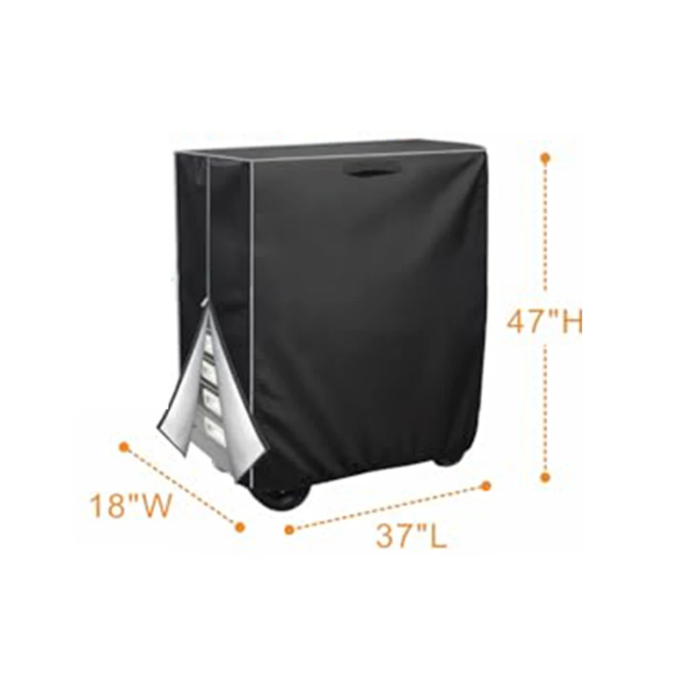 Oxford Cloth Cover for Rolling Welding Carts and For Plasma Cutter Carts with Side Zipper for Quick Tool Retrieval