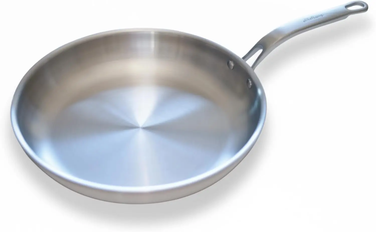 

5-Ply Stainless Steel Frying Pan, Chef's Skillet, Induction Ready, Stay-Cool Handle Design