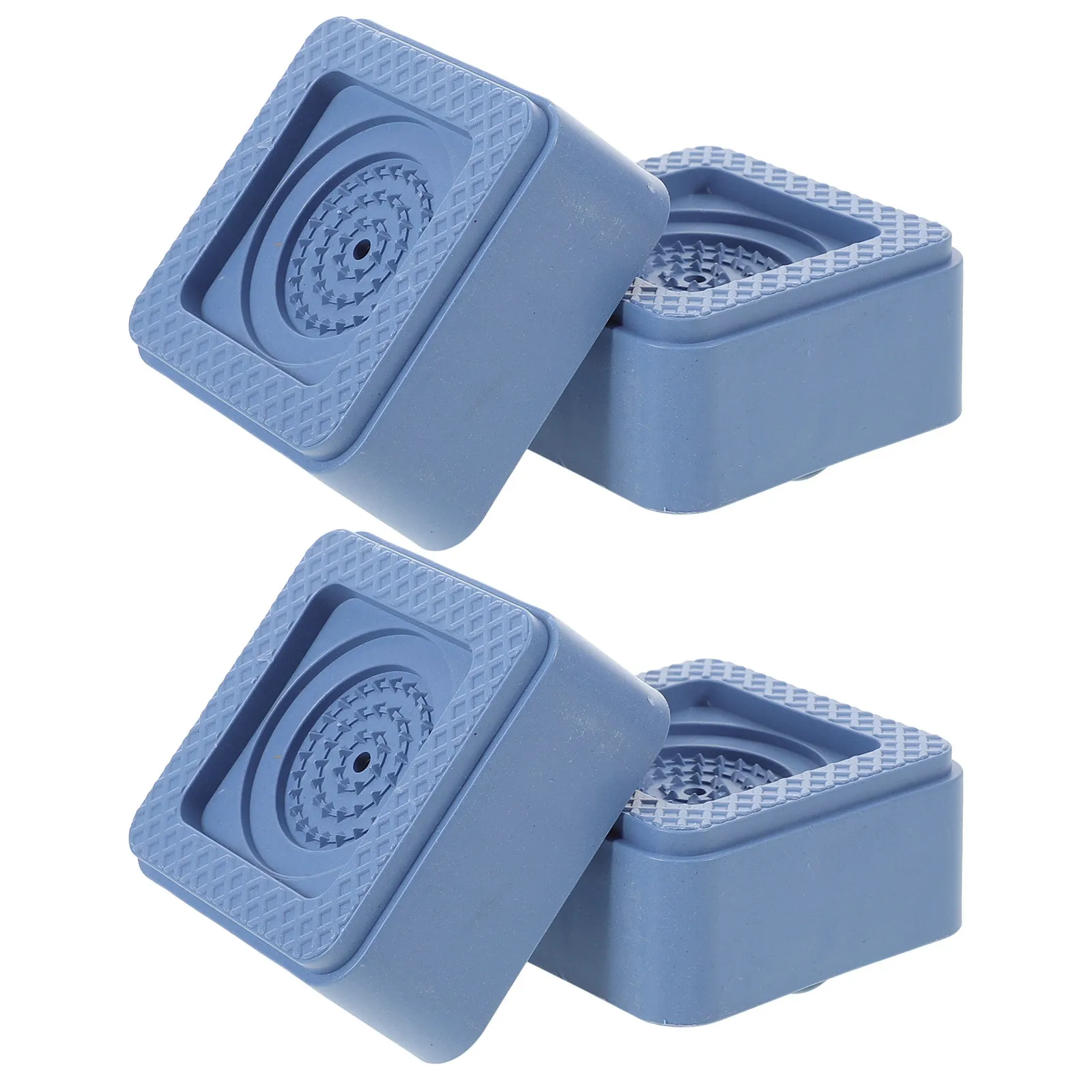 

4pcs Mobile Foot Pads Washer Stabilizer Pads Anti Vibration Noise Reduction Drainage Space For Washing Machine Freezer