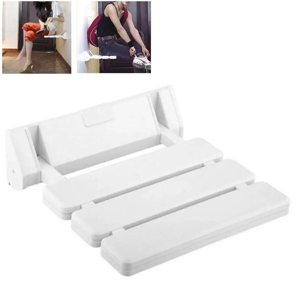 مقعد استحمام قابل للطي مثبت على الحائط للحمام لكبار السن