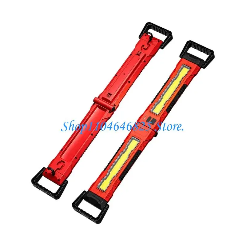 Foldable Task Light with Up to 3,000 lm, Multiple Brightness Settings, and Flat, Suspended, or Angled Placement for Repairs