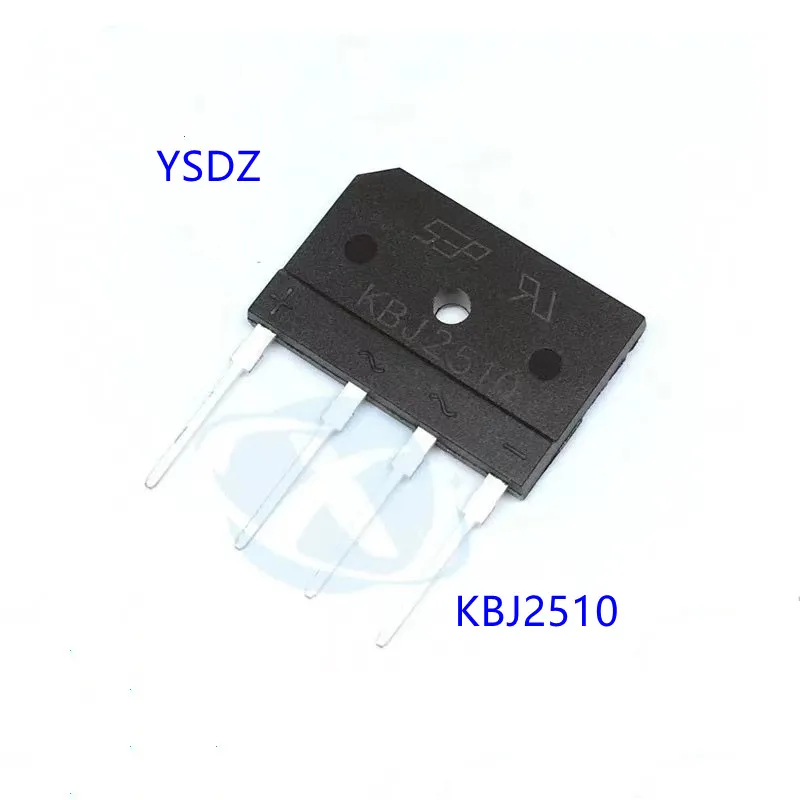 10pcs New original KBJ2510 comes with heat sink rectifier bridge 25A / 1000V