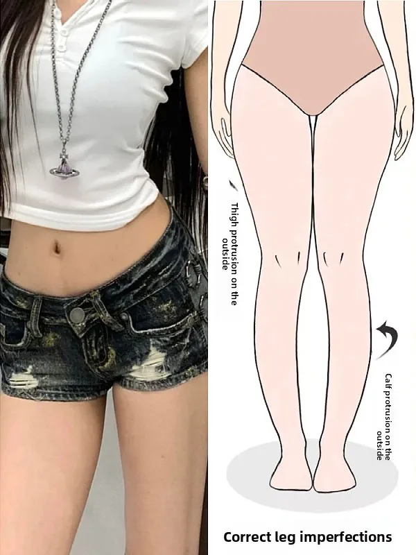 

Low Waist Denim Shorts Women's Summer New Slim Fit Butt Covering Hot Pants Pear Shape Body Sexy Girl American Retro Spicy