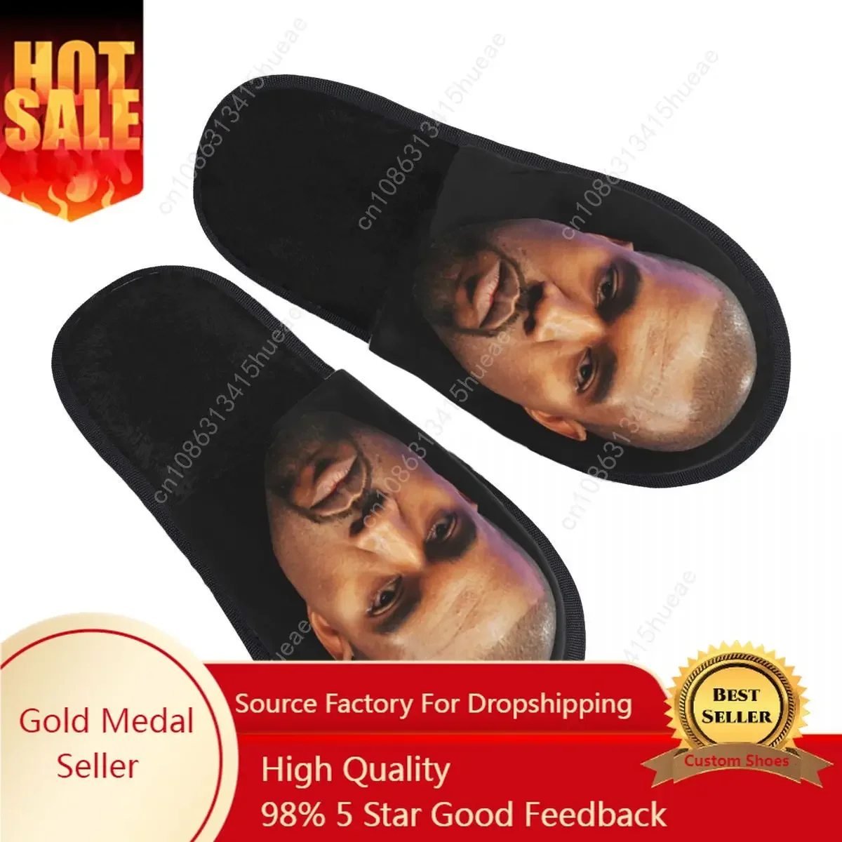 

Kanye West Funny Meme Cozy Scuff Memory Foam Slippers Women Spa House Shoes