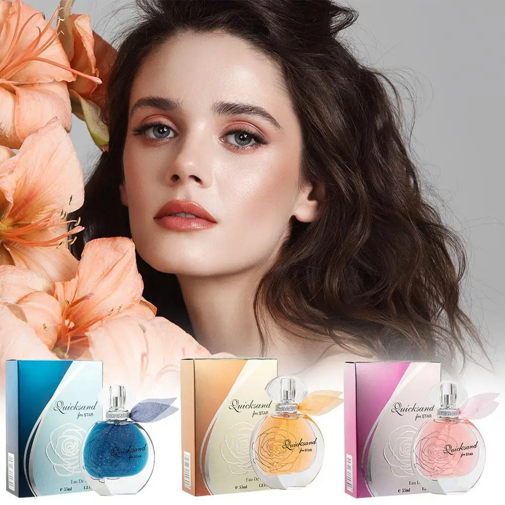 Perfume encantador para mujer, fresco, floral, afrutado, 55 ml, Eau de Toilette, Eau de Toilette, fragancia duradera