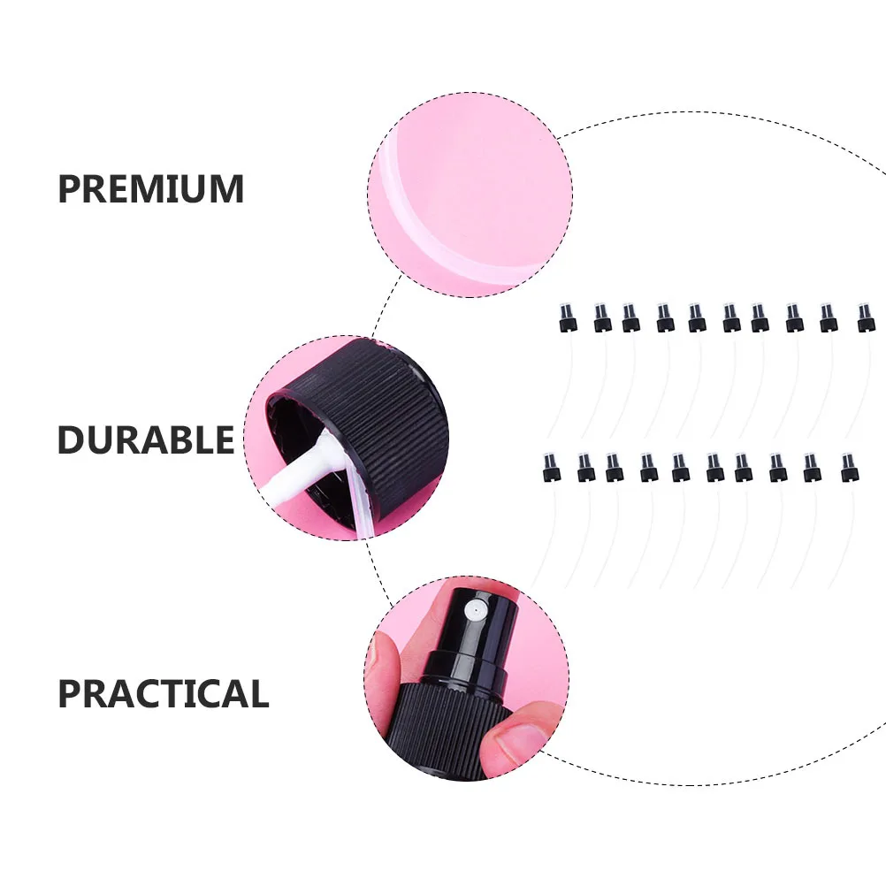 

20Pcs Press Spray Nozzle Replacement Heads for Bottles Portable Sprayer Caps Alternative Spray Components