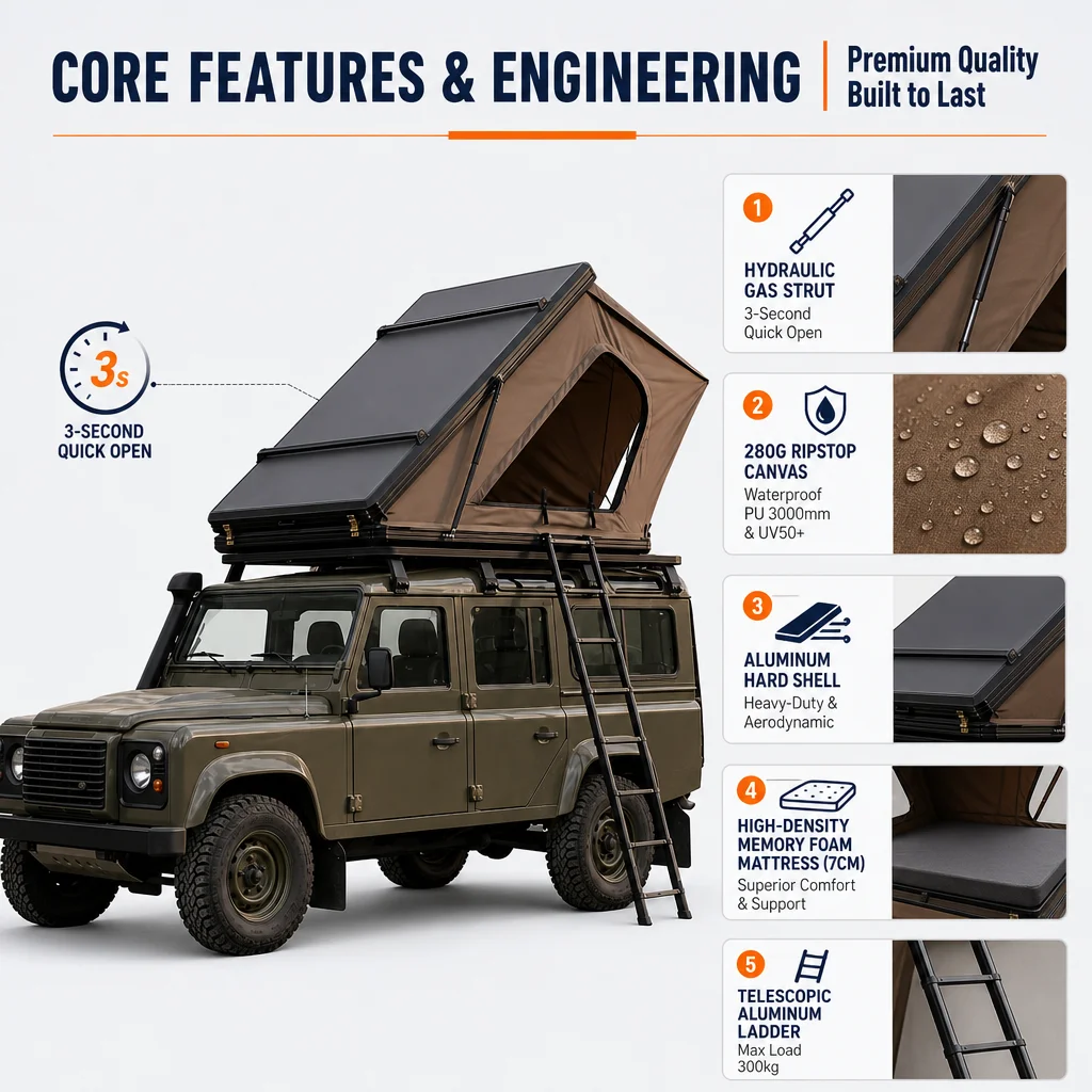Modern 4 Person Extended Type - Roof Top Tent 4 Person Xl review and price