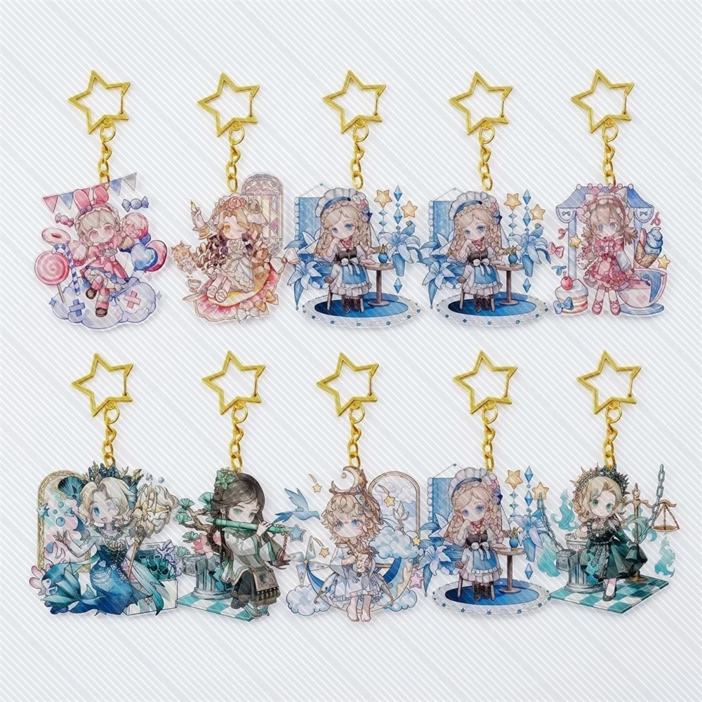 6CM Game Identity V Acrylic Keychain Model Cosplay Charm Characters Ornament Accessories Goods Collection Christmas Gifts