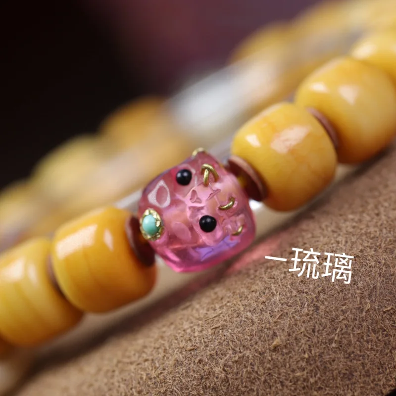 Tibetan-style beaded bracelets, suitable for both men and women featuring a multi-gemstone Dzi bead design