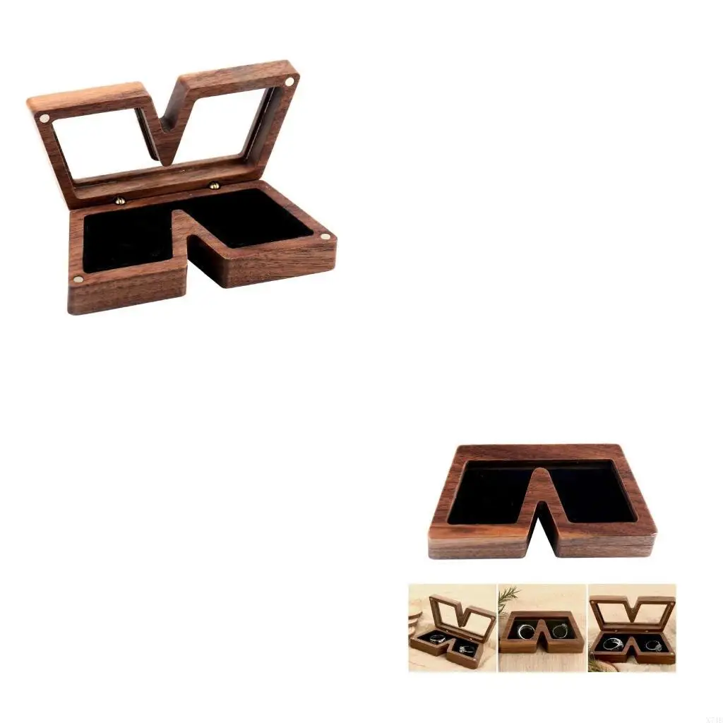 

Multiple Rings Jewelry Box Elegant Jewelry Organizers Box for Rings and Trinkets with Soft Lining