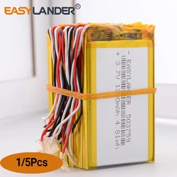Silicone Wires 3wires 503759 1300mAh Rechargeable li-Polymer Battery For Navigator NW-ZX1 LIS1530HNPPC Steelseries Arctis 1 3 7